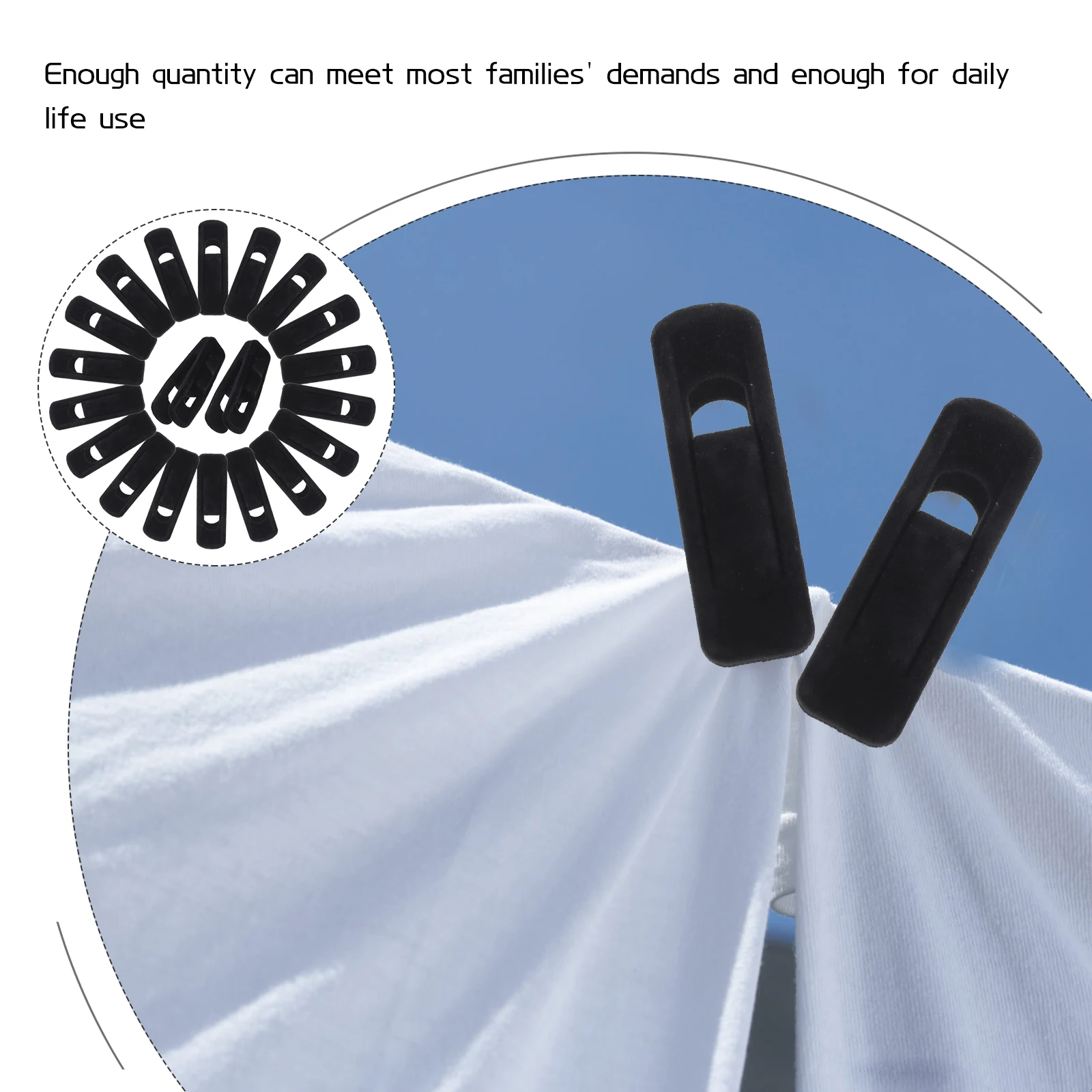 20pcs Clothes Hanger Clips Plastic Windproof Laundry Clips Sock Skirt Towel Clamps Beach Quilt Hangers Lightweight
20pcs Clothes Hanger Clips Plastic Windproof Laundry Clips Sock Skirt Towel Clamps Beach Quilt Hangers Lightweight