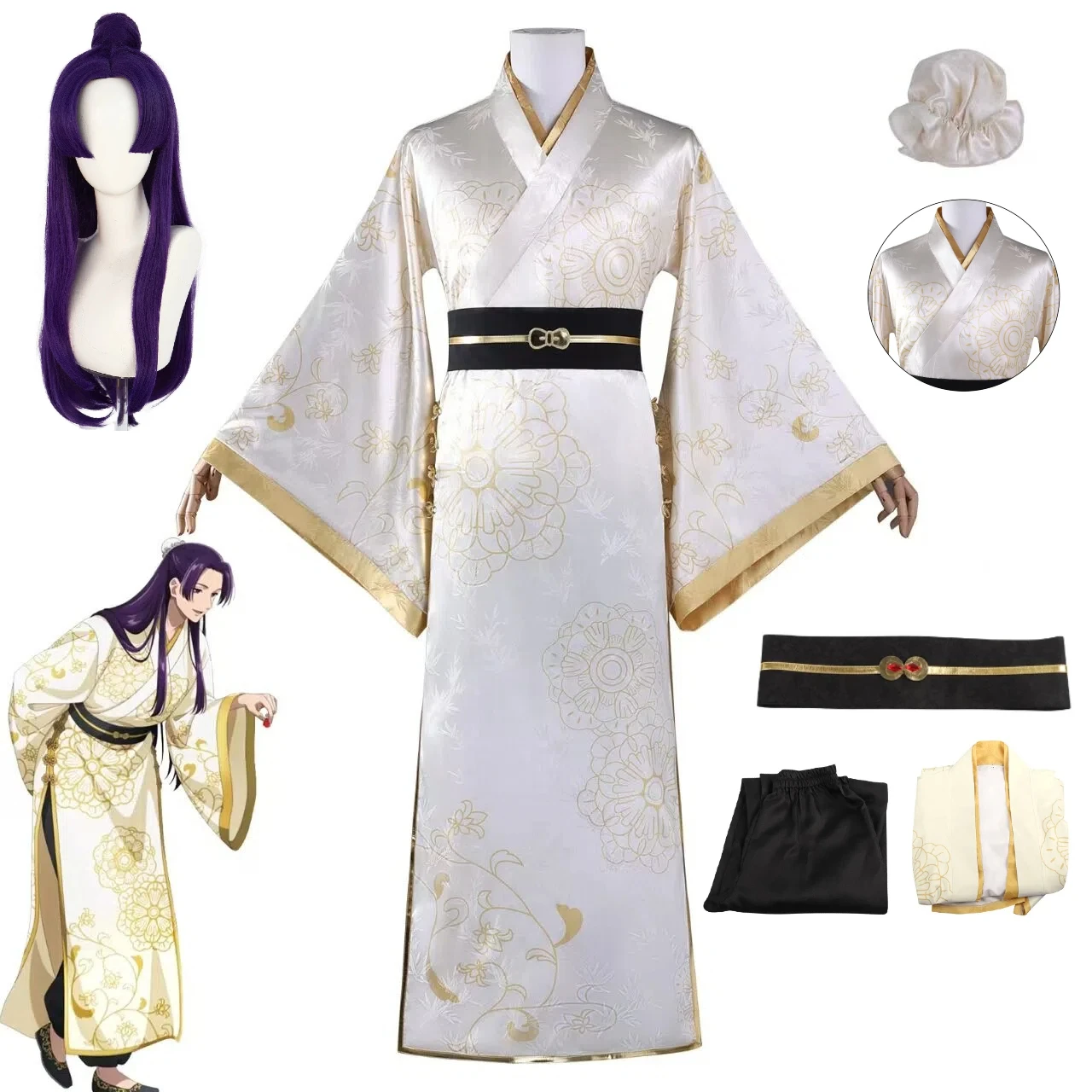 Anime The Apothecary Diaries Maomao Cosplay Costume Dessert Heaven Style Golden Print Outfit Jinshi Wig 2D Stage Party Dress
Anime The Apothecary Diaries Maomao Cosplay Costume Dessert Heaven Style Golden Print Outfit Jinshi Wig 2D Stage Party Dress