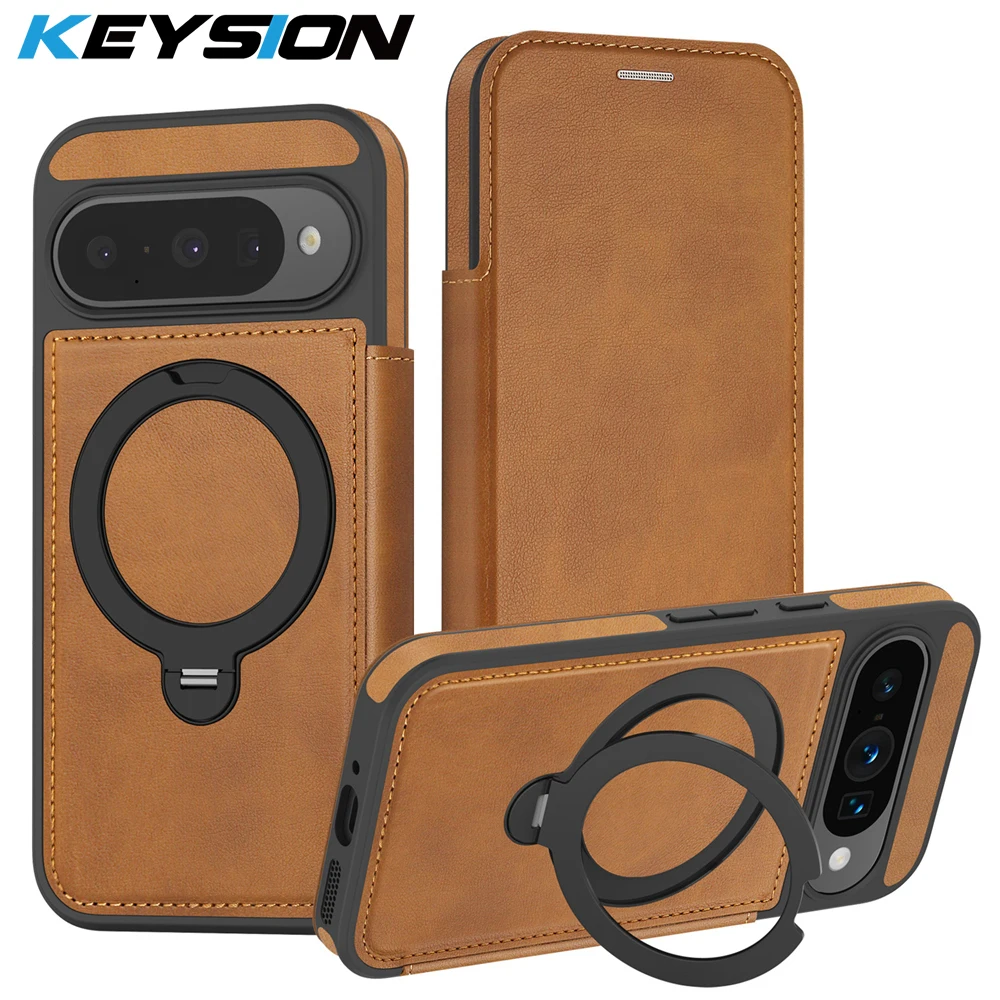 KEYSION PU Leather Flip Wallet Case for Google Pixel 9 10 Pro XL 9 8 Pro 9A 10A Cards Slots Magnetic 360 Ring Stand Phone Cover
KEYSION PU Leather Flip Wallet Case for Google Pixel 9 10 Pro XL 9 8 Pro 9A 10A Cards Slots Magnetic 360 Ring Stand Phone Cover
