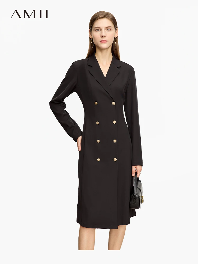AMII Minimalist British Dresses for Women 2023 Autumn New Slim-fit V-Neck Long Sleeve Office Lady Waist Solid Vestidos 12373042
AMII Minimalist British Dresses for Women 2023 Autumn New Slim-fit V-Neck Long Sleeve Office Lady Waist Solid Vestidos 12373042