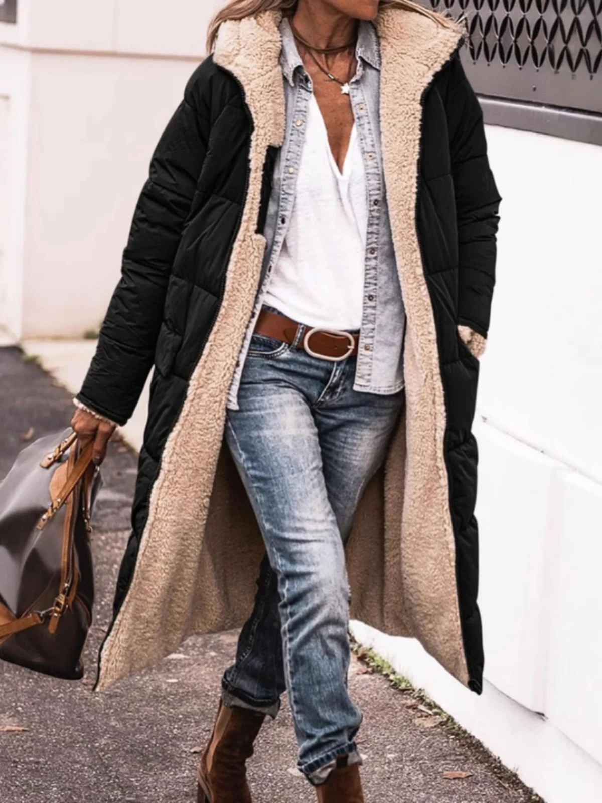 Long Cottonpadded Coat Women's Winter Plu Hooded Jaet Commute Sle Loose Fit Thiened Zipper Closure Color
Long Cottonpadded Coat Women's Winter Plu Hooded Jaet Commute Sle Loose Fit Thiened Zipper Closure Color