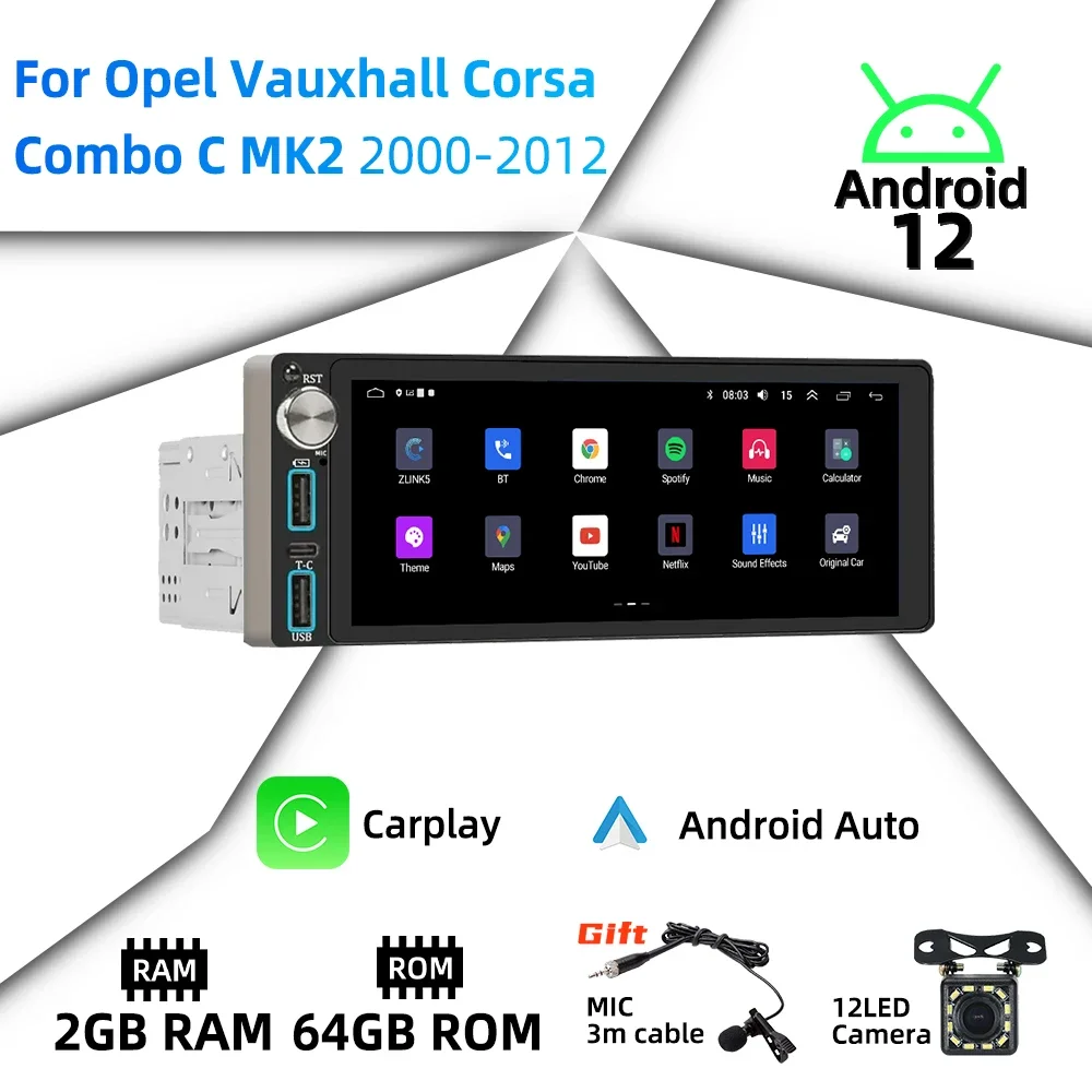 6,86 "экран Android автомобильный мультимедиа для Opel Vauxhall Corsa Combo C MK2 2000-2012 1 Din радио стерео головное устройство авторадио Carplay
6,86 "экран Android автомобильный мультимедиа для Opel Vauxhall Corsa Combo C MK2 2000-2012 1 Din радио стерео головное устройство авторадио Carplay