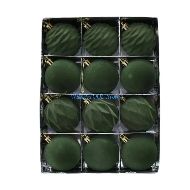 L8RC 12Pcs Christmas Ball Ornaments Textured and Vibranted Color Assortment Enhances Holiday Display Themes
L8RC 12Pcs Christmas Ball Ornaments Textured and Vibranted Color Assortment Enhances Holiday Display Themes