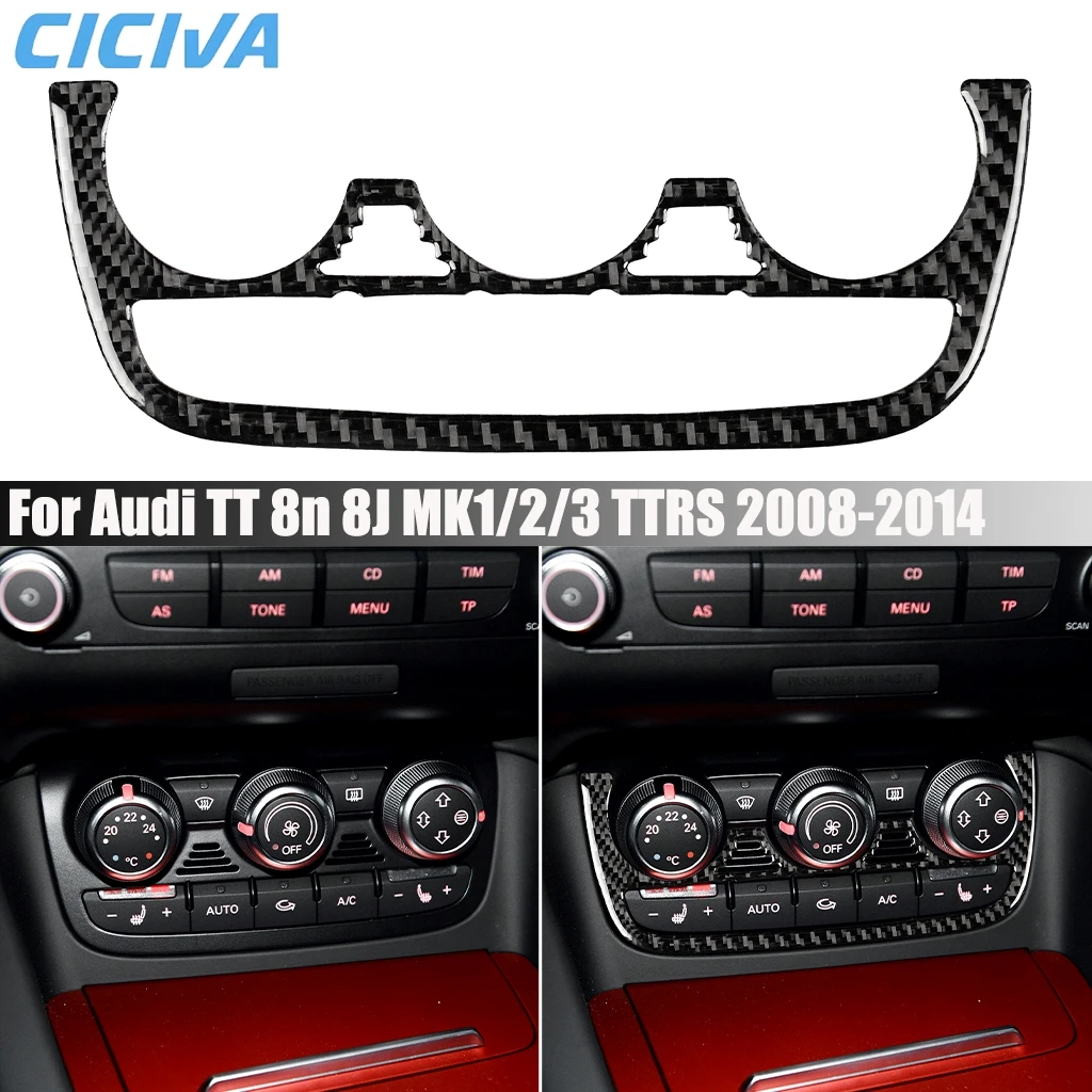 Carbon Fiber Car Accessories Climate Control Interior Cover Modified Trim Sticker For Audi TT 8N 8J MK1 MK2 MK3 TTRS 2008-2014
Carbon Fiber Car Accessories Climate Control Interior Cover Modified Trim Sticker For Audi TT 8N 8J MK1 MK2 MK3 TTRS 2008-2014