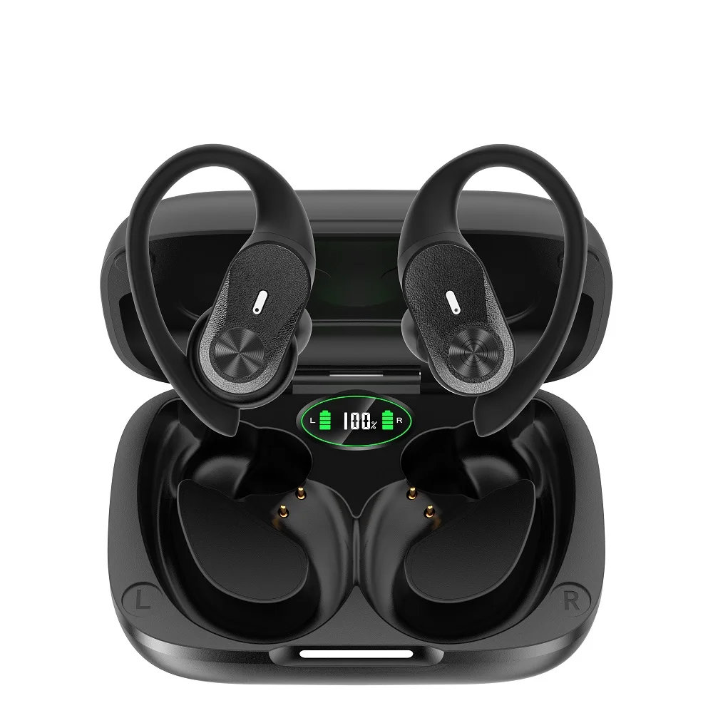 Bluetooth 5.1 Earphones True Wireless Headphones with Mic Button Control Ear Hook Noise Reduction Earhooks Waterproof Headset
Bluetooth 5.1 Earphones True Wireless Headphones with Mic Button Control Ear Hook Noise Reduction Earhooks Waterproof Headset
