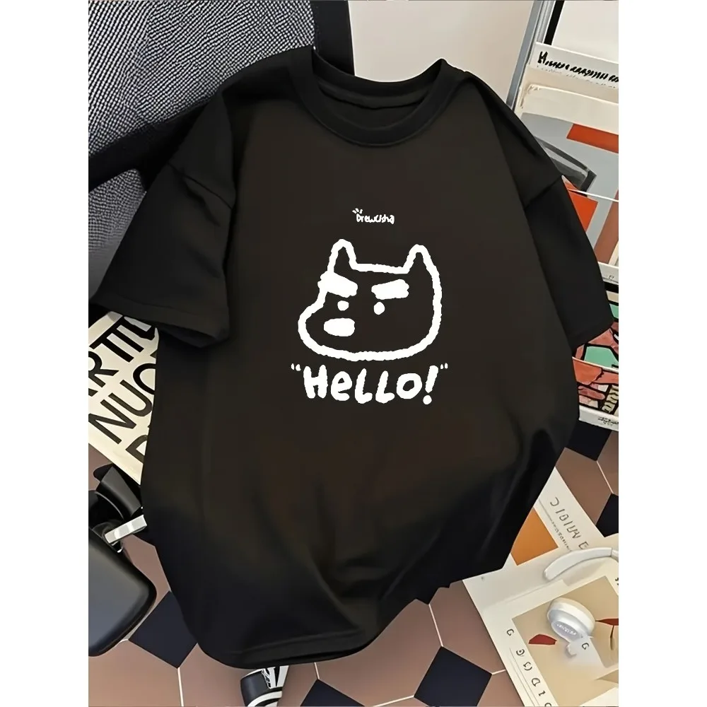 Women's Patterned T-Shirt Soft Breathable Funny Shiba Inu Hello Print Simple Japanese Design Outfit Women Clothing Graphic Top
Women's Patterned T-Shirt Soft Breathable Funny Shiba Inu Hello Print Simple Japanese Design Outfit Women Clothing Graphic Top