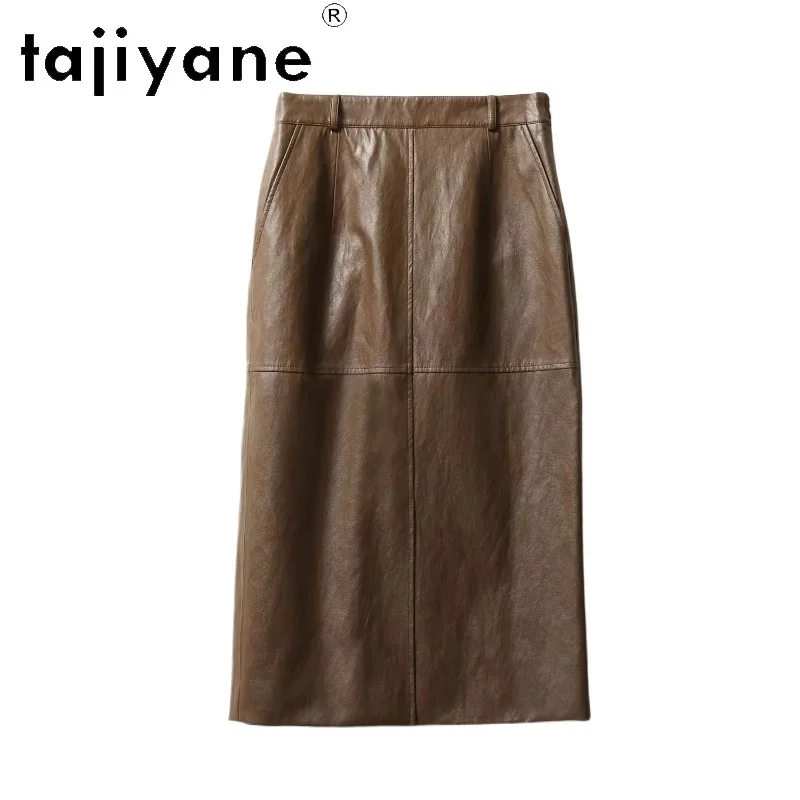 TAJIYANE Genuine Leather Long Skirt Real Sheepskin High Waist Skirts for Woman Korean Fashion 2025 Spring Women Clothing 롱스커트
TAJIYANE Genuine Leather Long Skirt Real Sheepskin High Waist Skirts for Woman Korean Fashion 2025 Spring Women Clothing 롱스커트