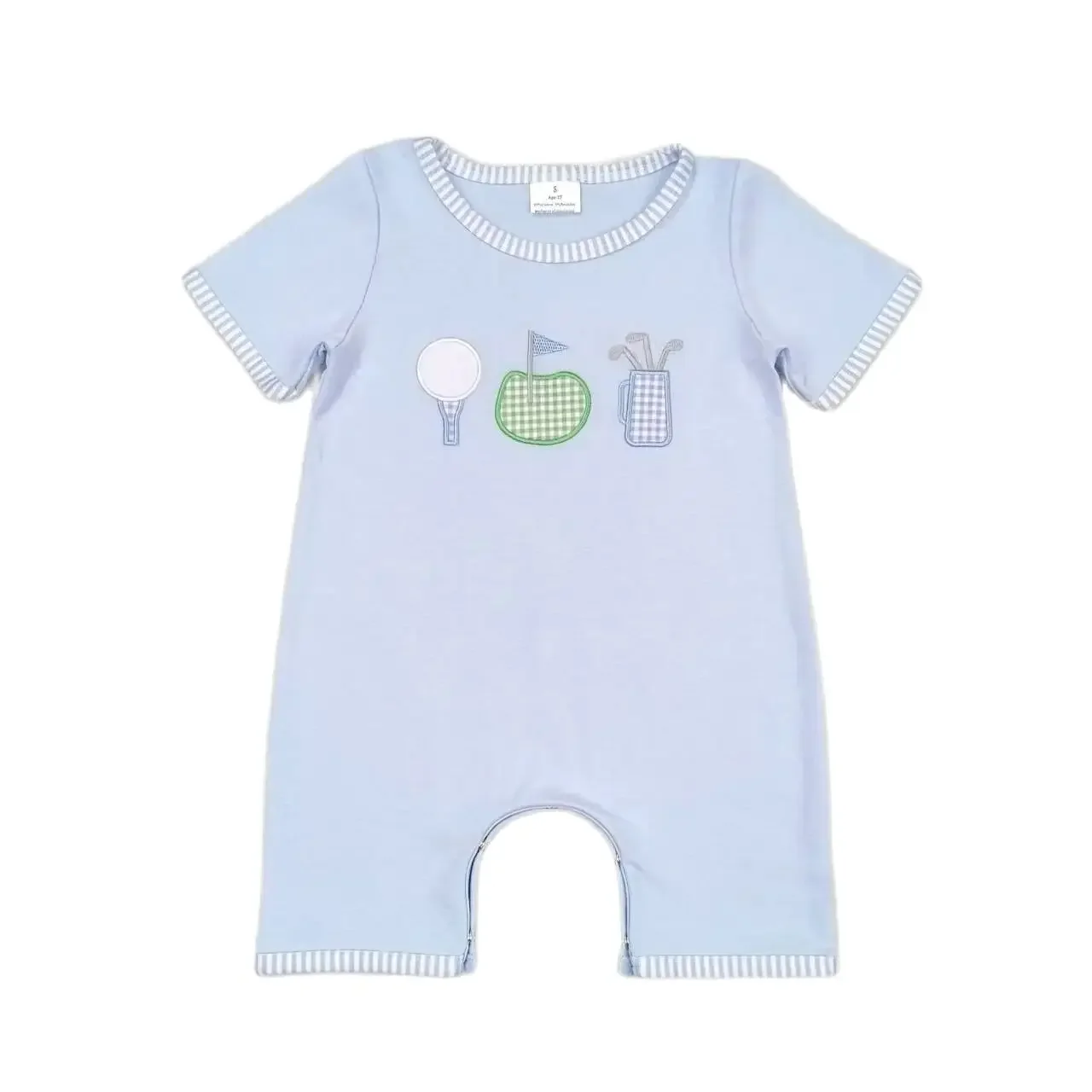 SR1216 Kids Baby Boy Clothes Short Sleeves Top Embroidery Golf Flag Print With Jumpsuit Children Clothes
SR1216 Kids Baby Boy Clothes Short Sleeves Top Embroidery Golf Flag Print With Jumpsuit Children Clothes