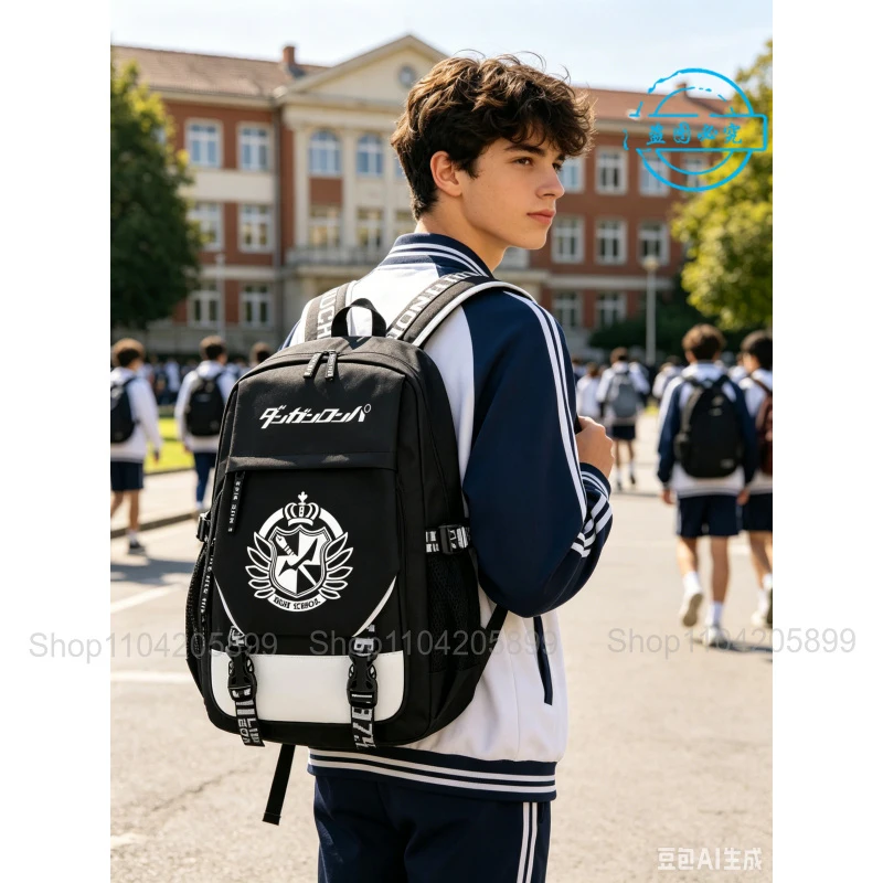 Danganronpa Backpack Anime Mono Kuma Bear School Bags Boys Girls Mochila Gift Fashion Travel USB Port Bag Laptop Rucksack
Danganronpa Backpack Anime Mono Kuma Bear School Bags Boys Girls Mochila Gift Fashion Travel USB Port Bag Laptop Rucksack