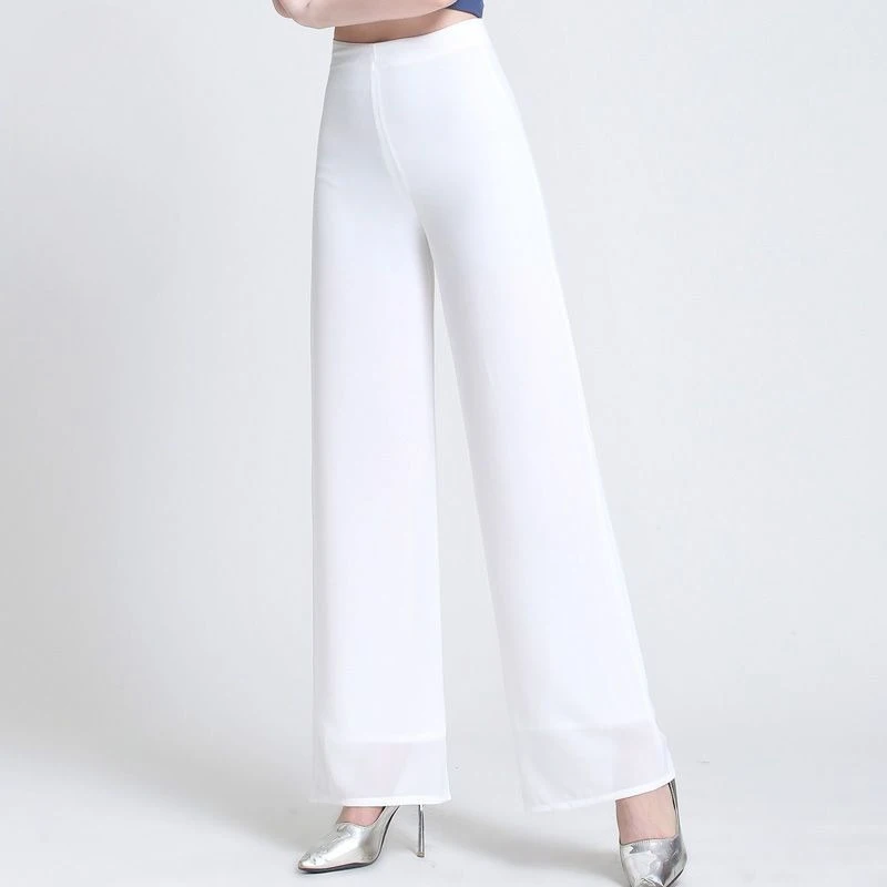 Summer Layered Chiffon Wide Leg Palazzo Pants High Waist Flowy Split Dance Culottes Women's Thin Long
Summer Layered Chiffon Wide Leg Palazzo Pants High Waist Flowy Split Dance Culottes Women's Thin Long