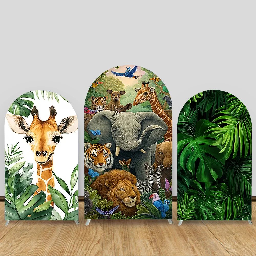 Jungle animal theme background customizable baby one-year-old baby shower birthday party decoration background stretch fabric
Jungle animal theme background customizable baby one-year-old baby shower birthday party decoration background stretch fabric