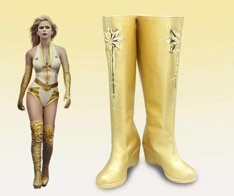 The Boys Starlight Annie January Cosplay Shoes Boots Halloween Christmas Golden Long Boots
The Boys Starlight Annie January Cosplay Shoes Boots Halloween Christmas Golden Long Boots