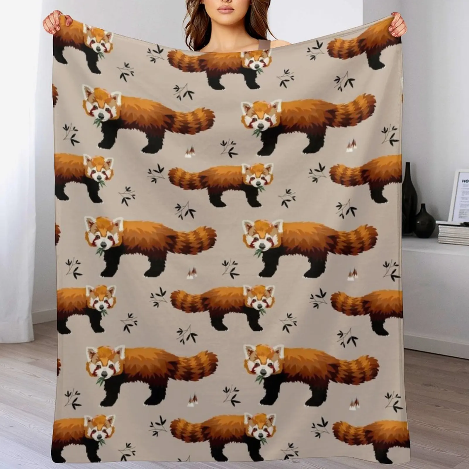 Red Panda Throw Blanket Multi Purpose Soft Warm Blanket for Home Travel
Red Panda Throw Blanket Multi Purpose Soft Warm Blanket for Home Travel