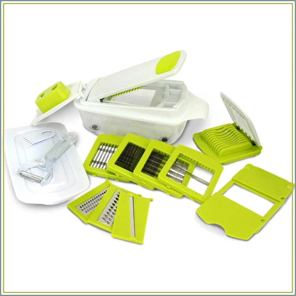 8-in-1 Multi-Use Slicer Dicer and Chopper, Mandoline Vegetable Fruit Peeler Soft Slicer Kitchen Tool
8-in-1 Multi-Use Slicer Dicer and Chopper, Mandoline Vegetable Fruit Peeler Soft Slicer Kitchen Tool