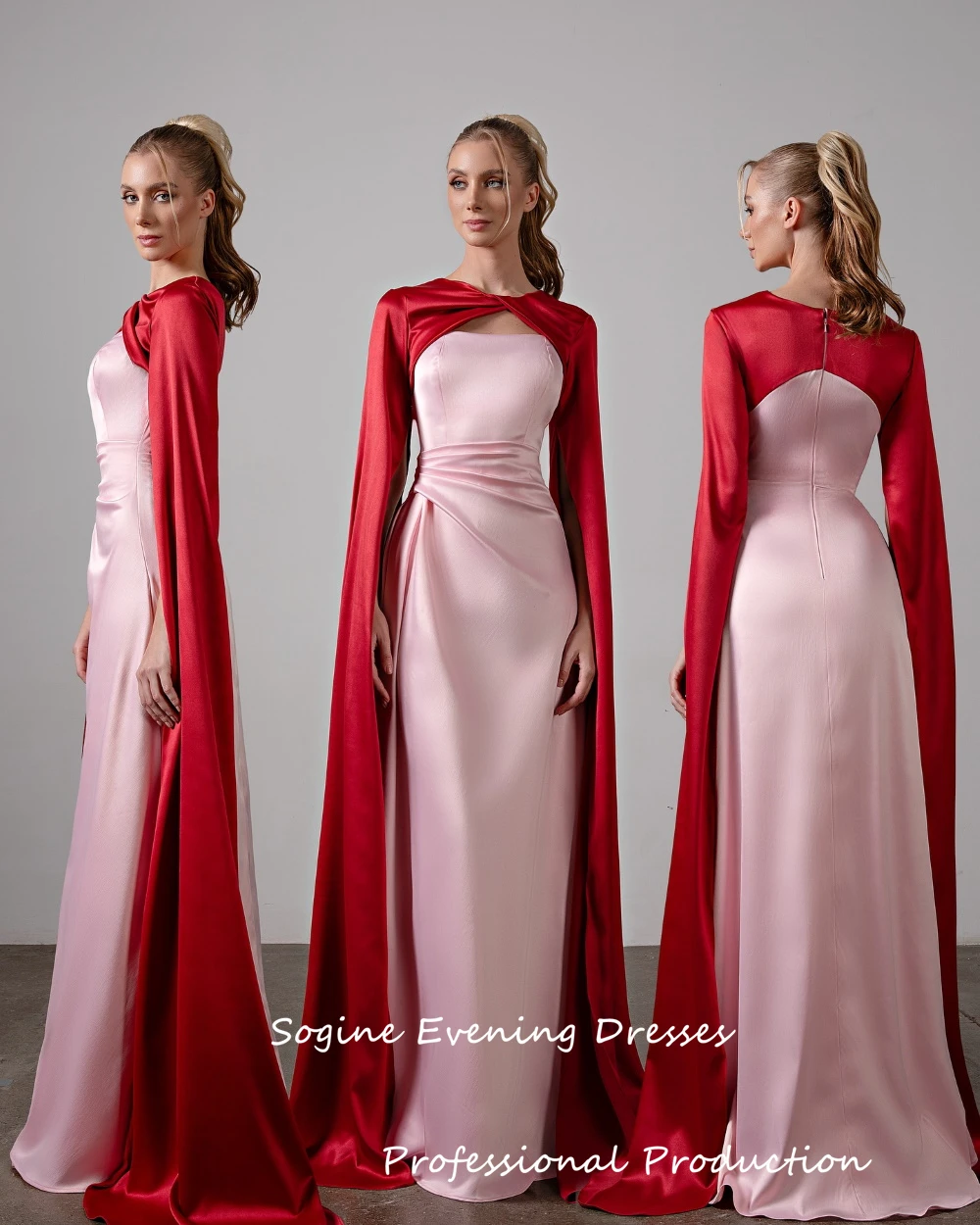 Formal Occasions Satin Prom Dresses For Women Strapless Ruched Evening Dress With Long Shawl Floor-Length Robes De Soirée
Formal Occasions Satin Prom Dresses For Women Strapless Ruched Evening Dress With Long Shawl Floor-Length Robes De Soirée