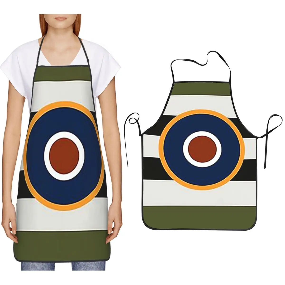 D-Day Stripes With RAF Roundel Apron Chef Cooking Cuisine Tablier Bib Kitchen Cleaning Pinafore for Women Men Gardening
D-Day Stripes With RAF Roundel Apron Chef Cooking Cuisine Tablier Bib Kitchen Cleaning Pinafore for Women Men Gardening