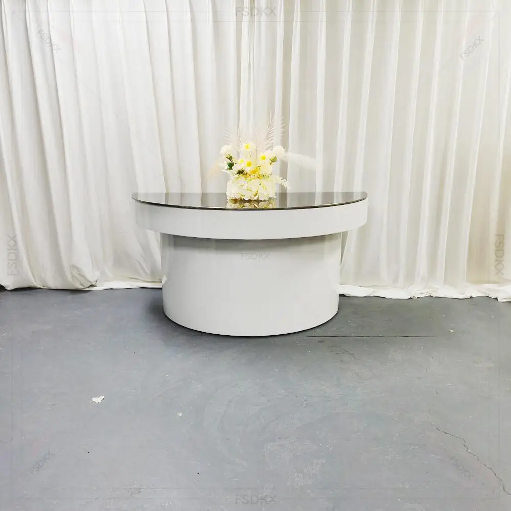 High Quality Half Round Stainless Steel Dining Table Custom Color Wedding Tables Bride and Groom Wedding Furniture
High Quality Half Round Stainless Steel Dining Table Custom Color Wedding Tables Bride and Groom Wedding Furniture