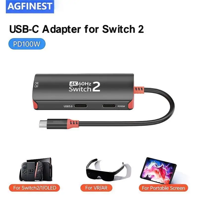 Конвертер AR Smart Glasses, 3-портовый концентратор USB C с режимом DP Alt, видеовыход, 4K при 60 Гц, 100 Вт, быстрая зарядка PD для коммутатора, Steam Deck
Конвертер AR Smart Glasses, 3-портовый концентратор USB C с режимом DP Alt, видеовыход, 4K при 60 Гц, 100 Вт, быстрая зарядка PD для коммутатора, Steam Deck