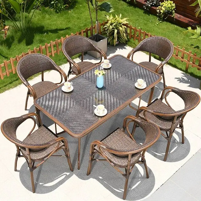 Rattan Outdoor Lounge Armchair Tables Courtyard Nordic Chair Luxury Outdoor Tables Minimalist Backyard Tuinmeubelsets Furniture
Rattan Outdoor Lounge Armchair Tables Courtyard Nordic Chair Luxury Outdoor Tables Minimalist Backyard Tuinmeubelsets Furniture