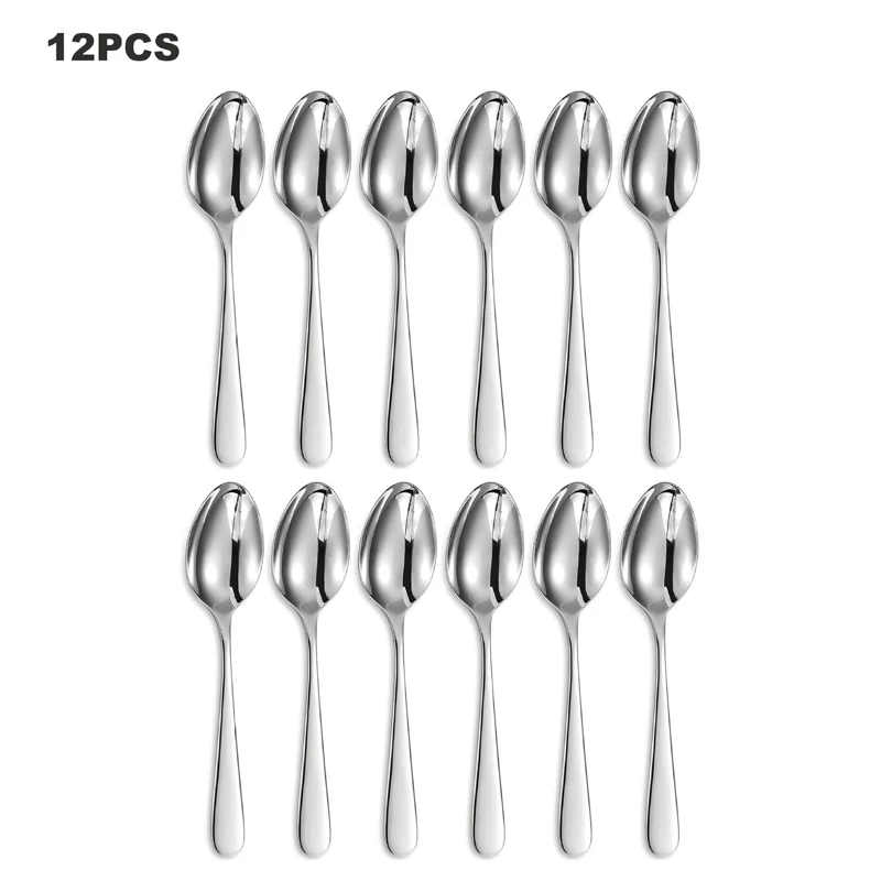 12 PCS Dessert Spoons, Coffee Spoons & Tea Spoons Durable and Safe Perfect for Family Gatherings Holiday Party
12 PCS Dessert Spoons, Coffee Spoons & Tea Spoons Durable and Safe Perfect for Family Gatherings Holiday Party