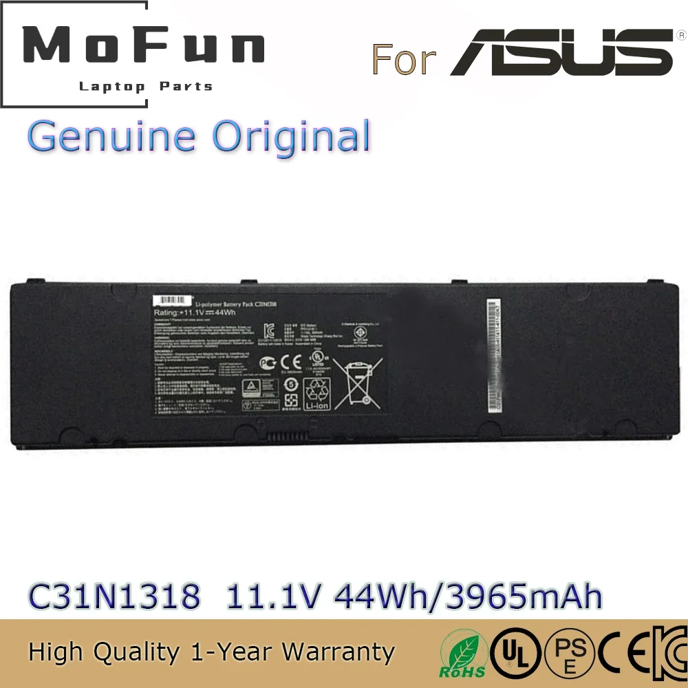 Brand New Original C31N1318 11.1V 44Wh Laptop Battery for Asus Pro ESSENTIAL PU301 PU301L PU301LA PU301LA-1A PP31LG140-1 etc.
Brand New Original C31N1318 11.1V 44Wh Laptop Battery for Asus Pro ESSENTIAL PU301 PU301L PU301LA PU301LA-1A PP31LG140-1 etc.