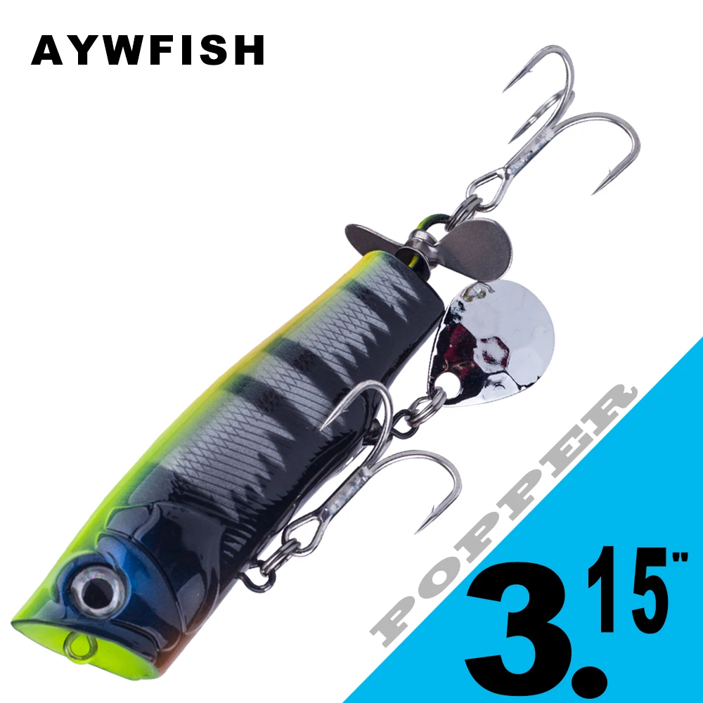 AYWFISH Topwater искусственная жесткая приманка, погремушки, рыболовная снасть, 13,5 дюйма, 360 г, поворот на °, блёстки, Поппер, рыболовные приманки
AYWFISH Topwater искусственная жесткая приманка, погремушки, рыболовная снасть, 13,5 дюйма, 360 г, поворот на °, блёстки, Поппер, рыболовные приманки