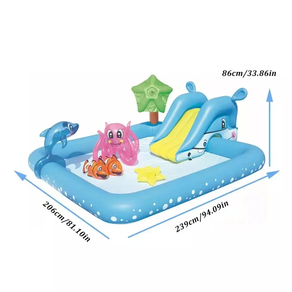Kids Inflatable Play Center Water Toys Pad Children's Inflatable Paddling Pool Bathing Swimming Pool For Outdoor Courtyard
Kids Inflatable Play Center Water Toys Pad Children's Inflatable Paddling Pool Bathing Swimming Pool For Outdoor Courtyard