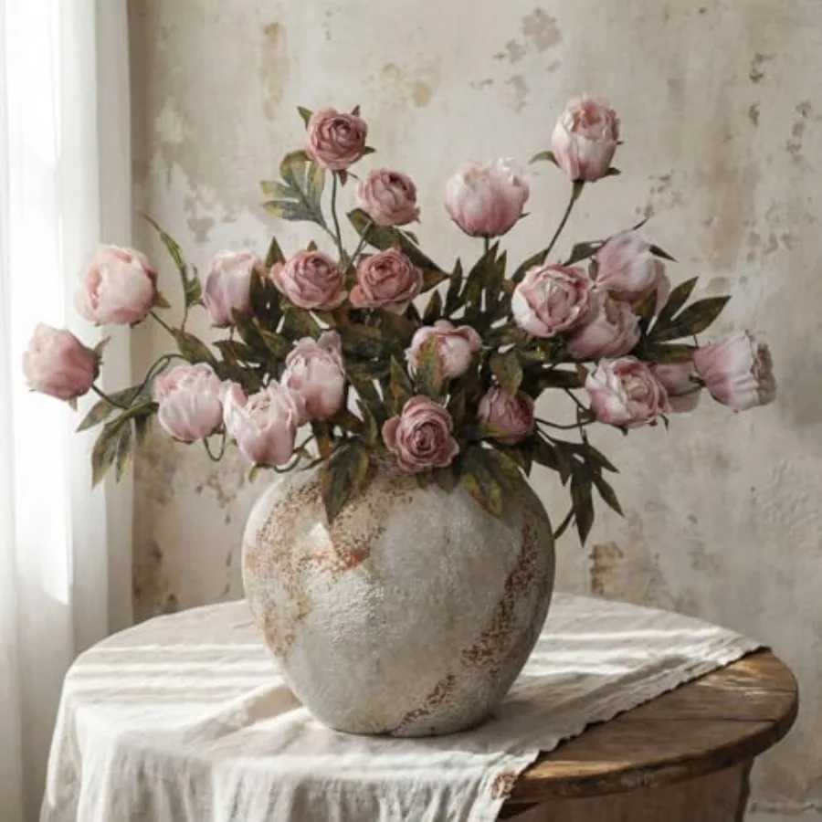 Pcs Faux Peony Stems Flowers Bulk Vintage Artificial Silk Peonies Stems Real Look Fake Peonies Branch for Vase Filler DIY Bouqu
Pcs Faux Peony Stems Flowers Bulk Vintage Artificial Silk Peonies Stems Real Look Fake Peonies Branch for Vase Filler DIY Bouqu
