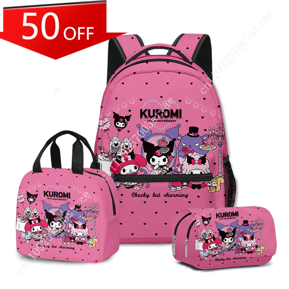 Набор Sanrio Kuromi из 3 предметов: рюкзак, сумка для обеда и пенал
Набор Sanrio Kuromi из 3 предметов: рюкзак, сумка для обеда и пенал