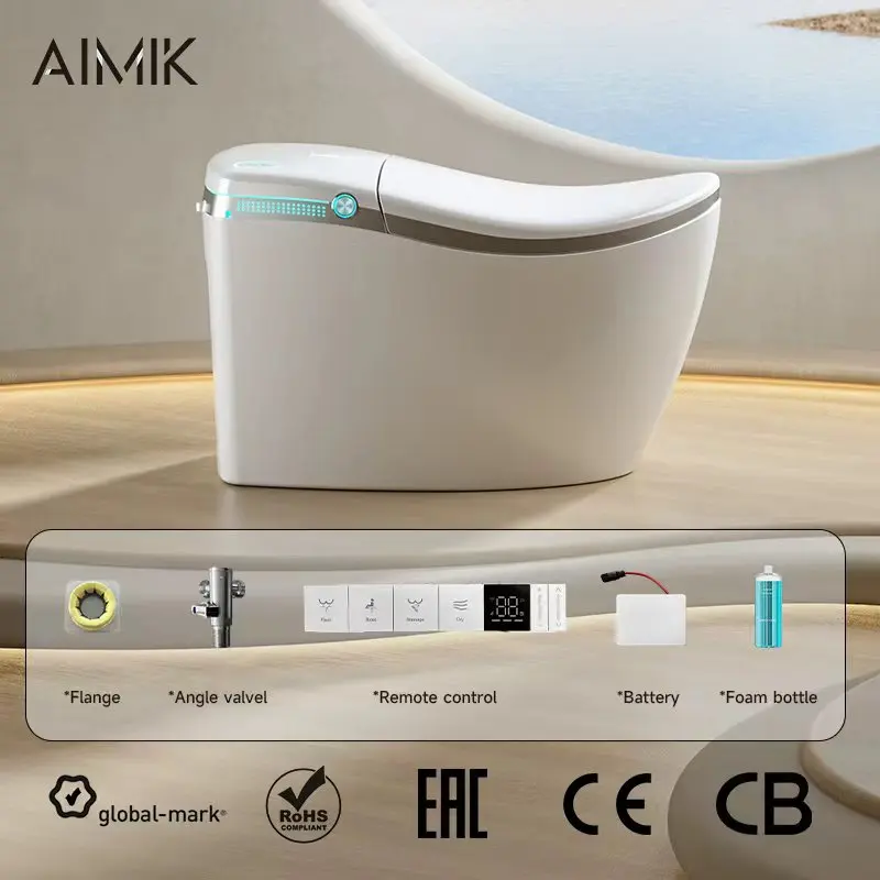 Modern Luxury Design Remote Control Bathroom Elongated Bidet Smart Toilet
Modern Luxury Design Remote Control Bathroom Elongated Bidet Smart Toilet