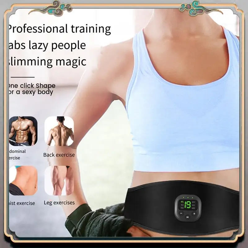 Durable EMS Electric ABS Abdominal Belt Smart Body Massager Lazy Muscle Training Fitness Massage Belts Equipment Black For Home
Durable EMS Electric ABS Abdominal Belt Smart Body Massager Lazy Muscle Training Fitness Massage Belts Equipment Black For Home