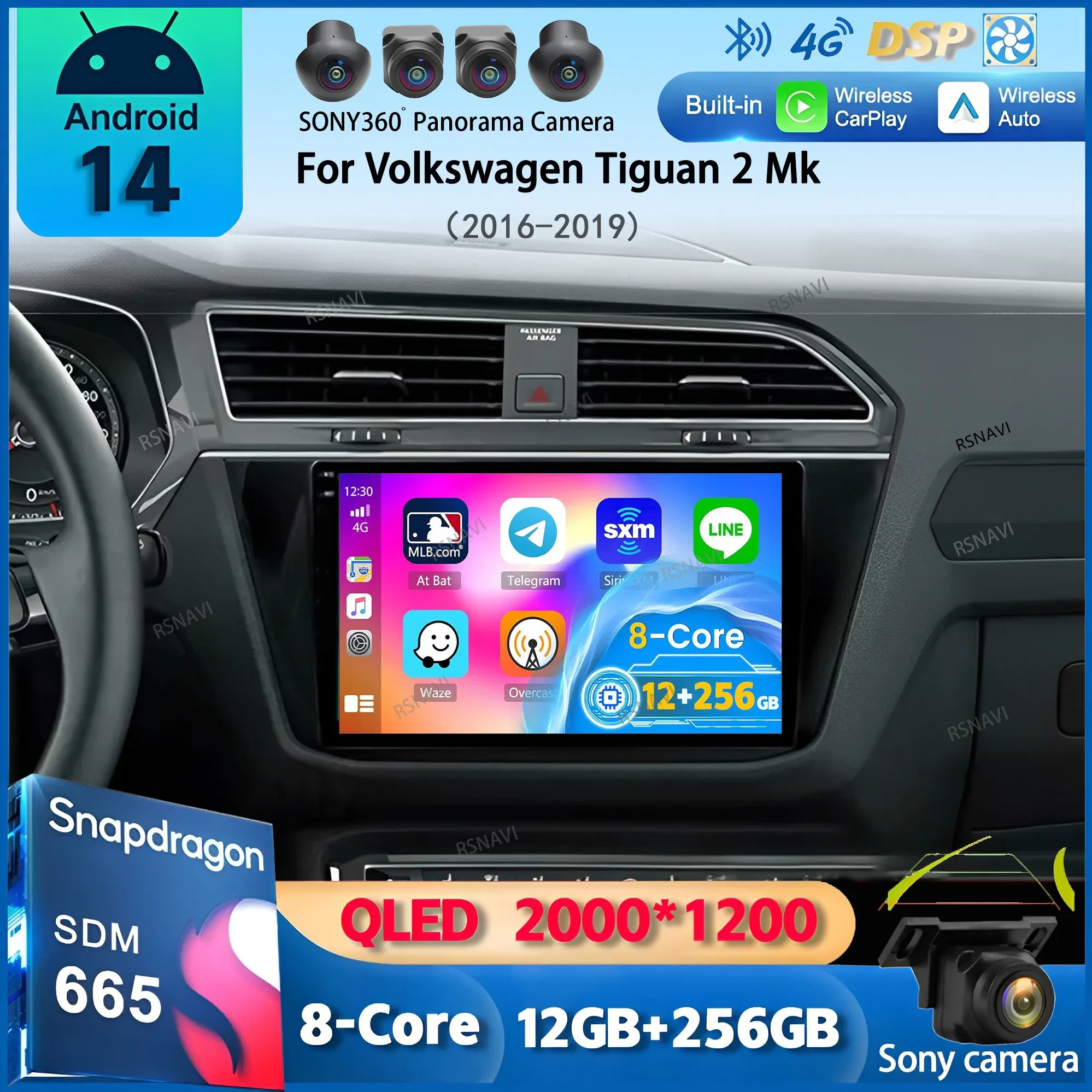 Android 14 Carplay Auto Car Radio For Volkswagen Tiguan 2 Mk 2016 2017 2018 2019 Multimedia Video Player Navigation GPS Stereo
Android 14 Carplay Auto Car Radio For Volkswagen Tiguan 2 Mk 2016 2017 2018 2019 Multimedia Video Player Navigation GPS Stereo