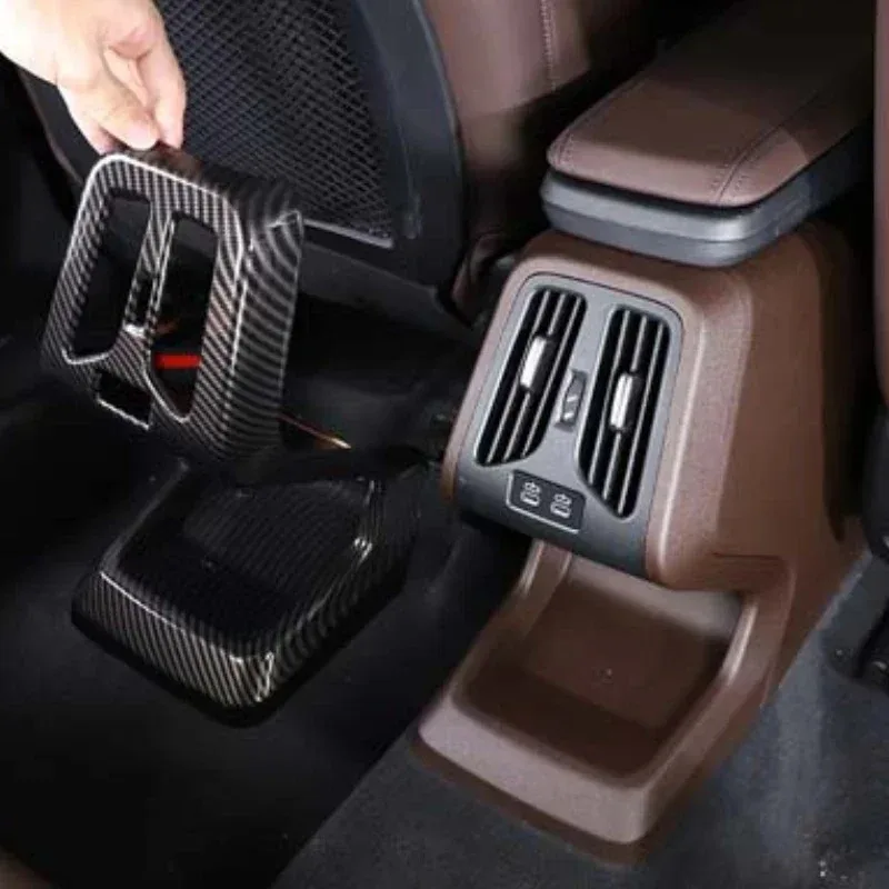 For BMW X1 IX1 U11 2023-2026 ABS Carbon Fiber Car Rear Air Conditioning Outlet Anti-kick Cover Trim Interior Accessories
For BMW X1 IX1 U11 2023-2026 ABS Carbon Fiber Car Rear Air Conditioning Outlet Anti-kick Cover Trim Interior Accessories