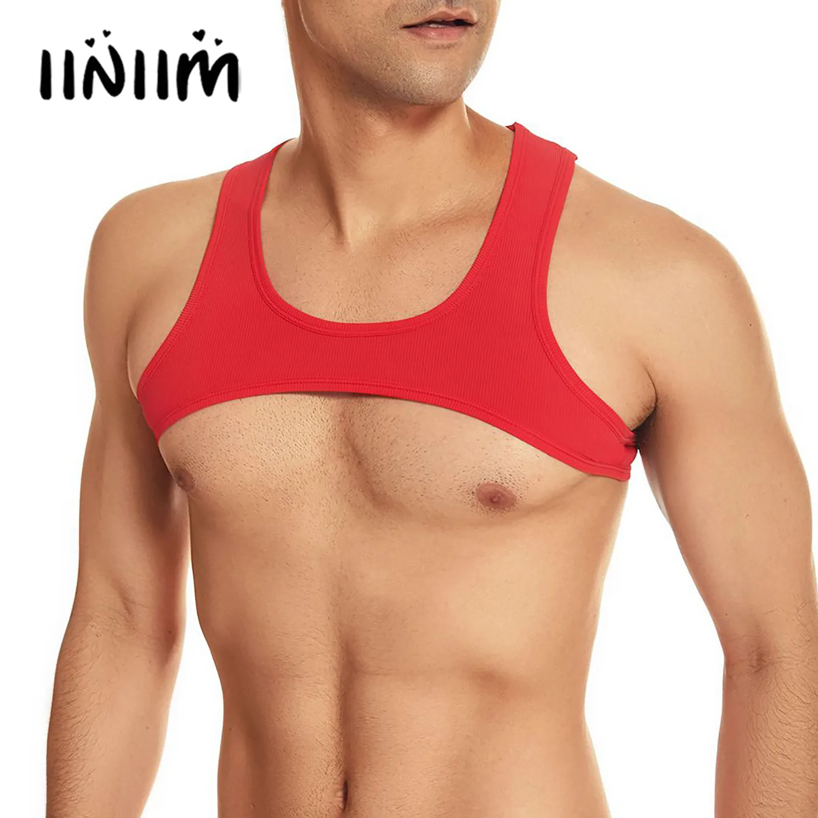 Mens Gym Tank Top Sports Training Sports Half Vest Top for Gym Fitness Male Muscle Crop Top Round Neck Sleeveless Tops Clubwear
Mens Gym Tank Top Sports Training Sports Half Vest Top for Gym Fitness Male Muscle Crop Top Round Neck Sleeveless Tops Clubwear