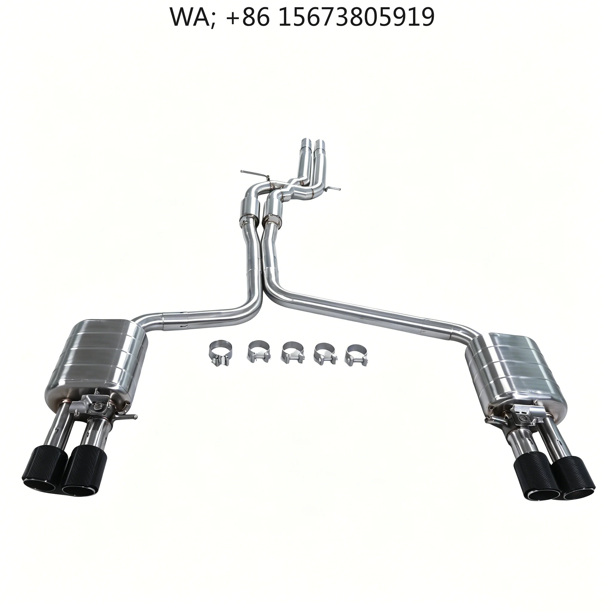 For to the 2011-2018 S6 C7 4.0T High Permance 304 Stainless Steel Mid Tail Catback Valvetronic Exhaust Mufflers
For to the 2011-2018 S6 C7 4.0T High Permance 304 Stainless Steel Mid Tail Catback Valvetronic Exhaust Mufflers