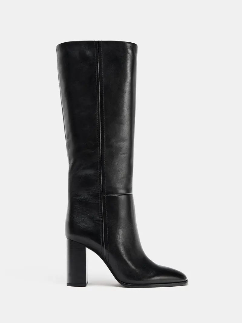 Winter New Style Sharp Head High Tube Boot High Heel Fashionable All-Match Casual Knee-Length Slim Boot British Style
Winter New Style Sharp Head High Tube Boot High Heel Fashionable All-Match Casual Knee-Length Slim Boot British Style