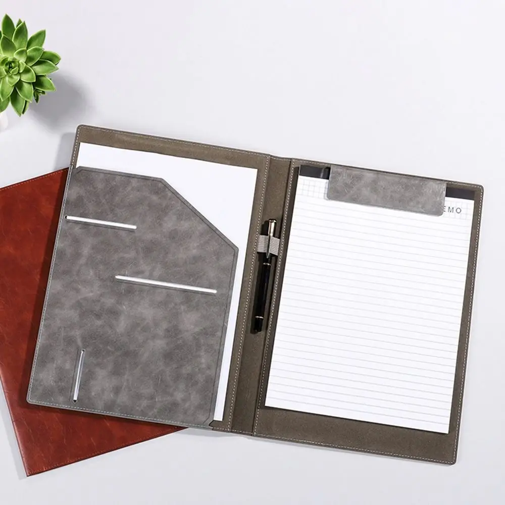 Multifunctional A4 Conference Folder Vintage File Storage Contract File Folders Portable with Magnetic Clip
Multifunctional A4 Conference Folder Vintage File Storage Contract File Folders Portable with Magnetic Clip