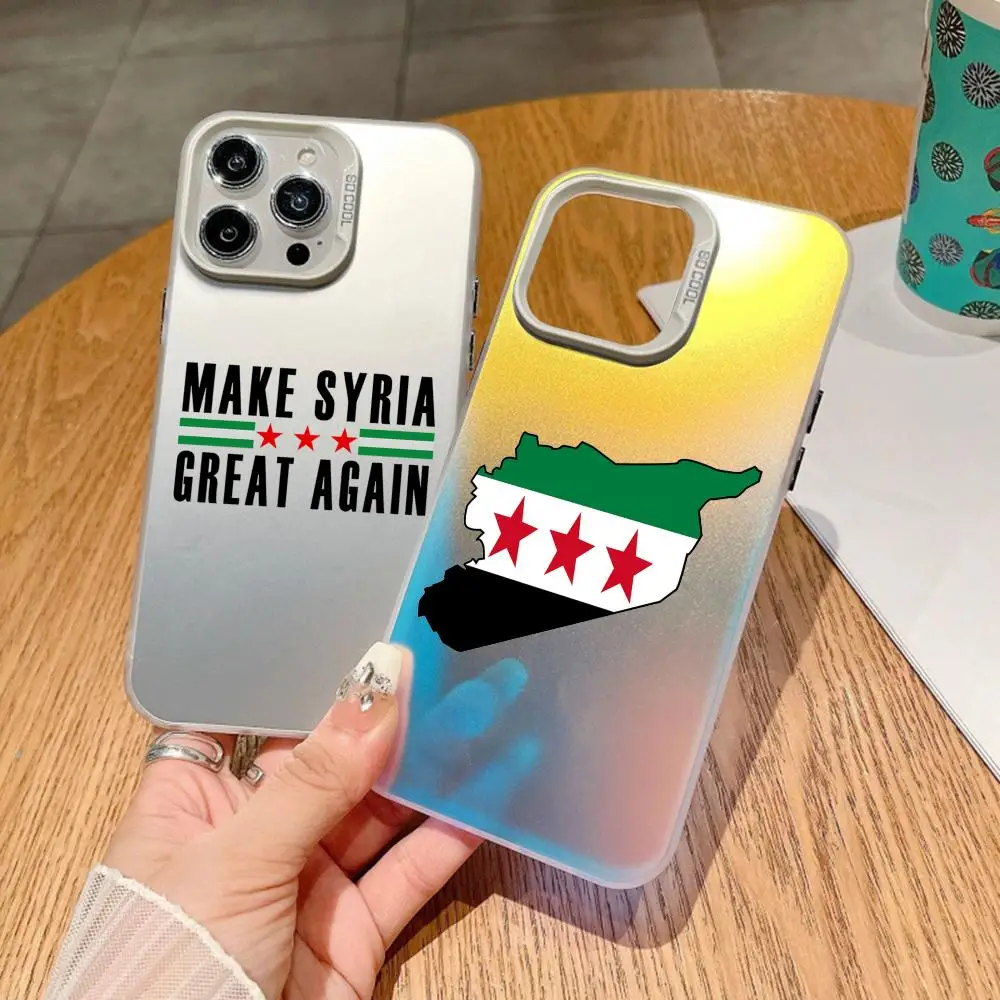 Flag Of Syria Map New Phone Case Electroplate Silver IMD Phone Case For IPhone 11 12 13 14 15 16 Pro Max 16E 7 8 Plus X XS XR
Flag Of Syria Map New Phone Case Electroplate Silver IMD Phone Case For IPhone 11 12 13 14 15 16 Pro Max 16E 7 8 Plus X XS XR