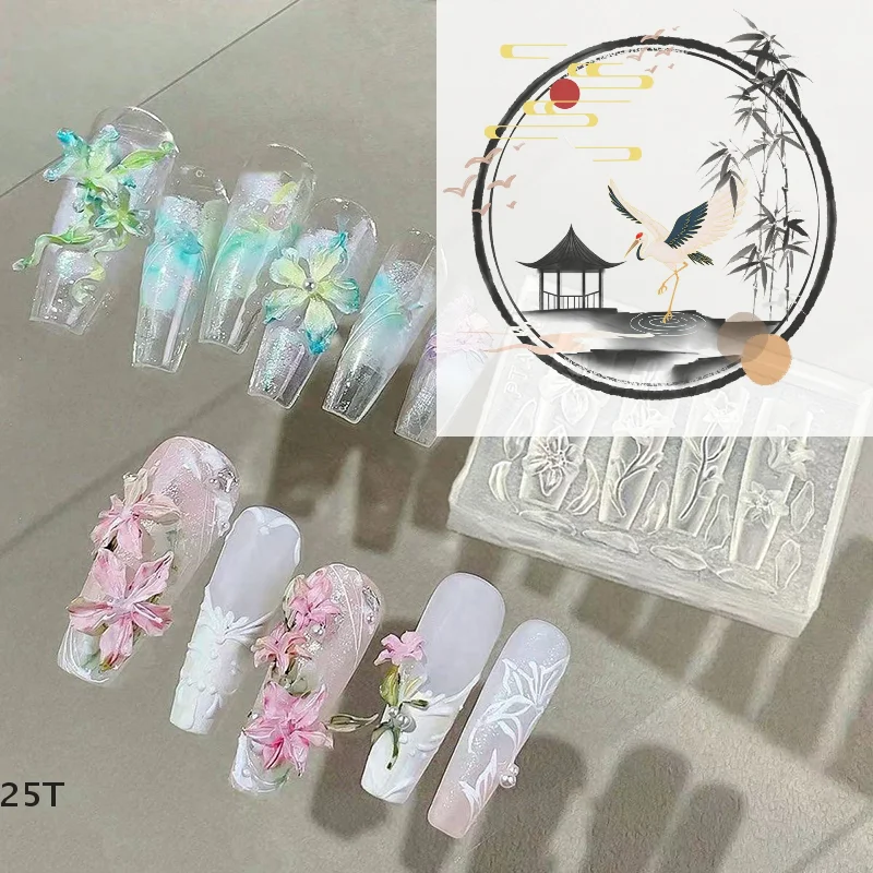 3D Mold Silicone Nail Art Decorations DIY Flower Design Templates Mold For Nails Jewelry Crafts Transparent Nails Mold Tool
3D Mold Silicone Nail Art Decorations DIY Flower Design Templates Mold For Nails Jewelry Crafts Transparent Nails Mold Tool