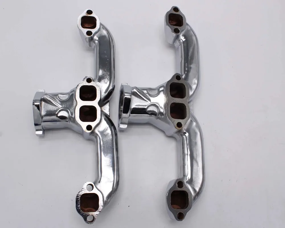 New Condition Polish and Chrome R26169 VA854 Small Block Chevy For Smoothie Rams Horn Exhaust Manifolds
New Condition Polish and Chrome R26169 VA854 Small Block Chevy For Smoothie Rams Horn Exhaust Manifolds