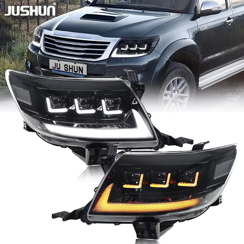 BR JUSHUN New Auto Parts for Hilux Vigo 2012-2014 Car Headlight with 3 LEN Streamer Turn Signal
BR JUSHUN New Auto Parts for Hilux Vigo 2012-2014 Car Headlight with 3 LEN Streamer Turn Signal