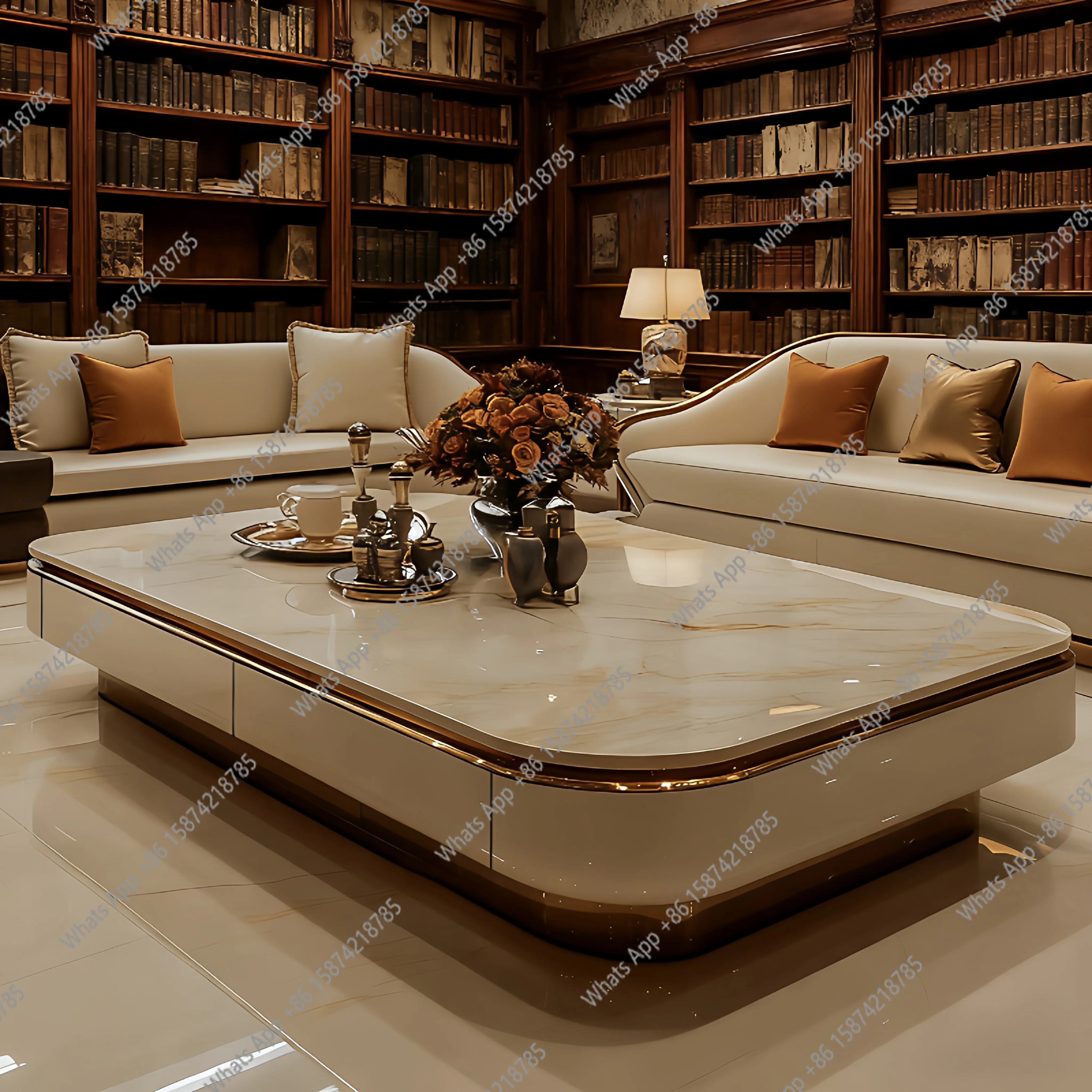 Italian light luxury rock slab coffee table new light luxury modern simple high-end marble living room square home
Italian light luxury rock slab coffee table new light luxury modern simple high-end marble living room square home