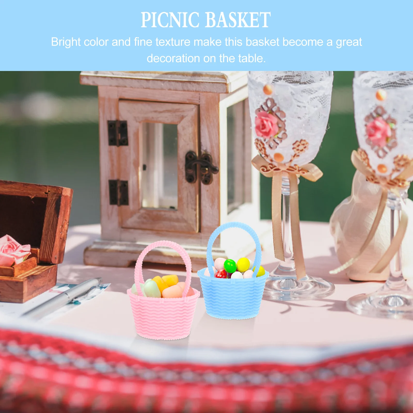 6pcs Plastic Wedding Favor Box Bright Lightweight Handheld Basket For Easter Picnic Candy Fruit Snacks Storage Party Decor
6pcs Plastic Wedding Favor Box Bright Lightweight Handheld Basket For Easter Picnic Candy Fruit Snacks Storage Party Decor