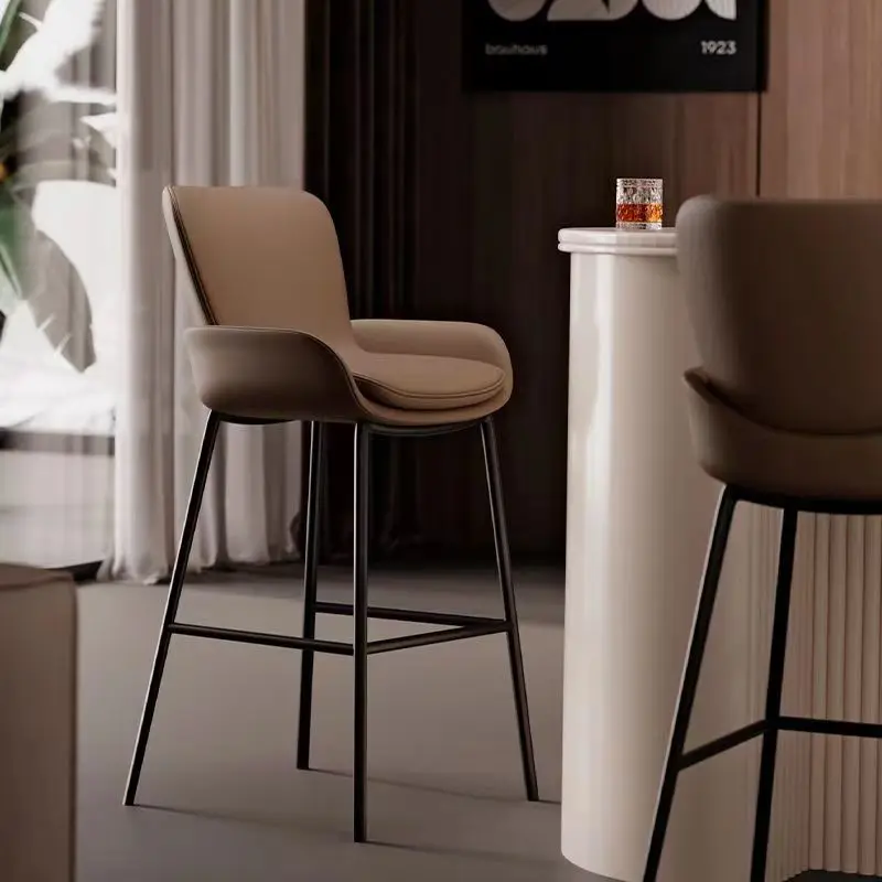 Modern Minimalist Bar Stool - Light Luxury Italian Design Home Use High Stool for Bar, Reception Counter Chair Bar Stools Chaise
Modern Minimalist Bar Stool - Light Luxury Italian Design Home Use High Stool for Bar, Reception Counter Chair Bar Stools Chaise