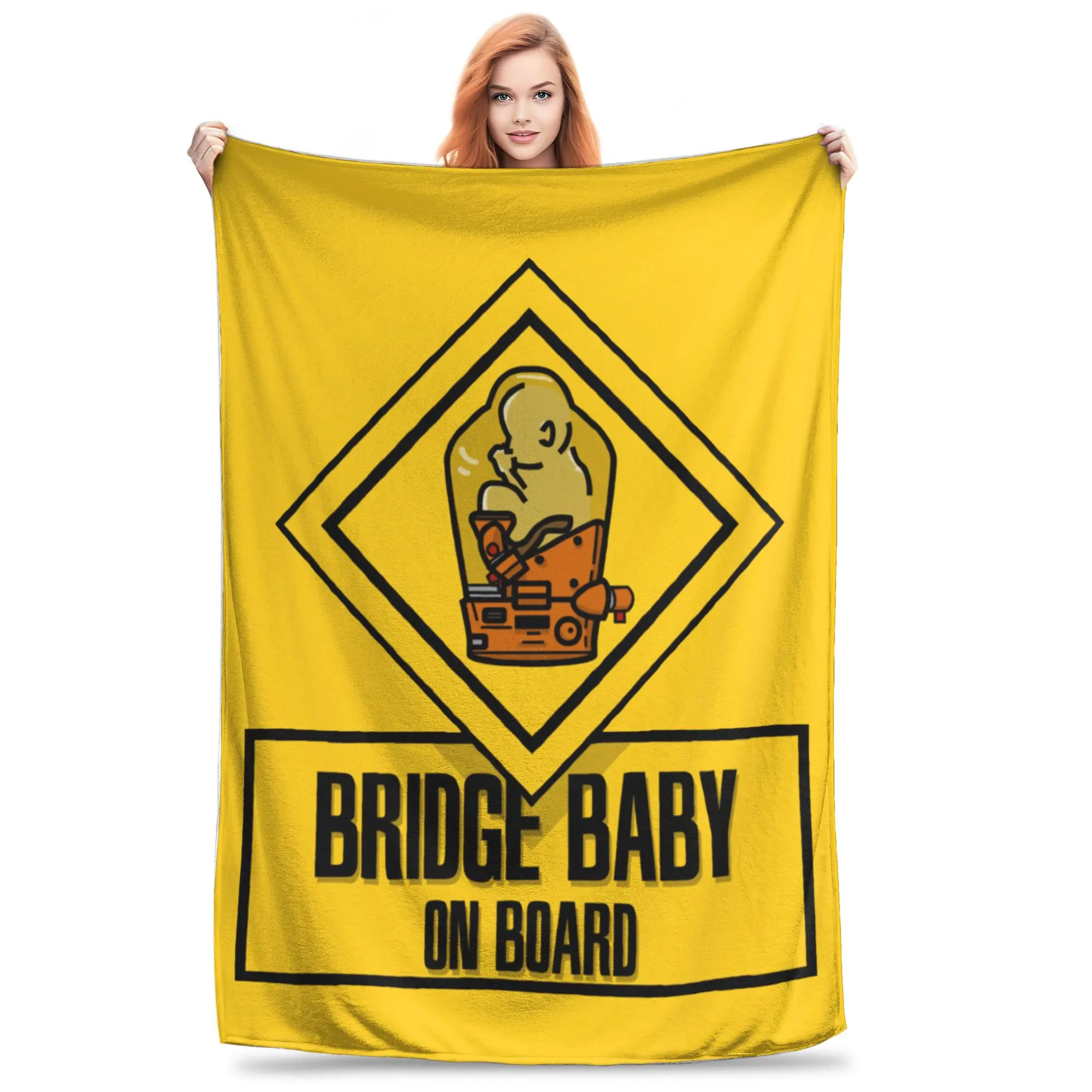 Bridge Baby on Board Wool Blanket Death Stranding Creative Throw Blanket for Bed Sofa Couch 125*100cm Rug Piece,
Bridge Baby on Board Wool Blanket Death Stranding Creative Throw Blanket for Bed Sofa Couch 125*100cm Rug Piece,
