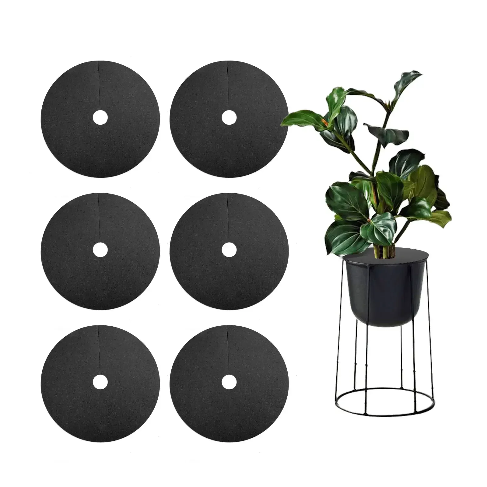 2mm Thickened Weed Barrier Mats, Eco-Friendly, for Weed Control & Root Protection, 6-Piece Set in 4 Sizes
2mm Thickened Weed Barrier Mats, Eco-Friendly, for Weed Control & Root Protection, 6-Piece Set in 4 Sizes