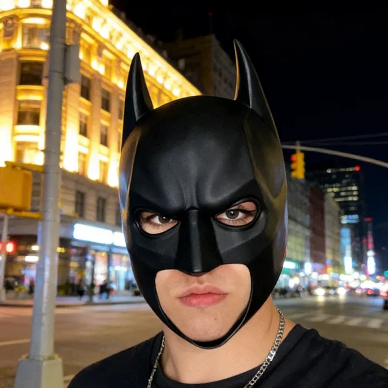 Superhero Bat Mask,Cosplay Mens Bat cowl Adult Costume Props, Halloween Comic Con Party Masquerade Adult Costume Accessory
Superhero Bat Mask,Cosplay Mens Bat cowl Adult Costume Props, Halloween Comic Con Party Masquerade Adult Costume Accessory