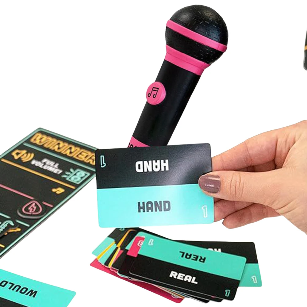 Exciting Grab Mic Bad Singers Board Game Fun Family Karaoke Game 125 Lyric Cards Party Game for Friends Family & More
Exciting Grab Mic Bad Singers Board Game Fun Family Karaoke Game 125 Lyric Cards Party Game for Friends Family & More