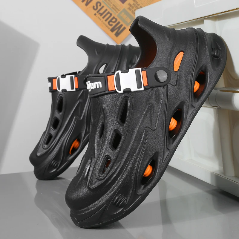 Summer Men's Slippers Thick-Soled Non-Slip Breathable Open toed Sandals Casual Beach Slippers For Men Outdoor Indoor Home Shoes
Summer Men's Slippers Thick-Soled Non-Slip Breathable Open toed Sandals Casual Beach Slippers For Men Outdoor Indoor Home Shoes
