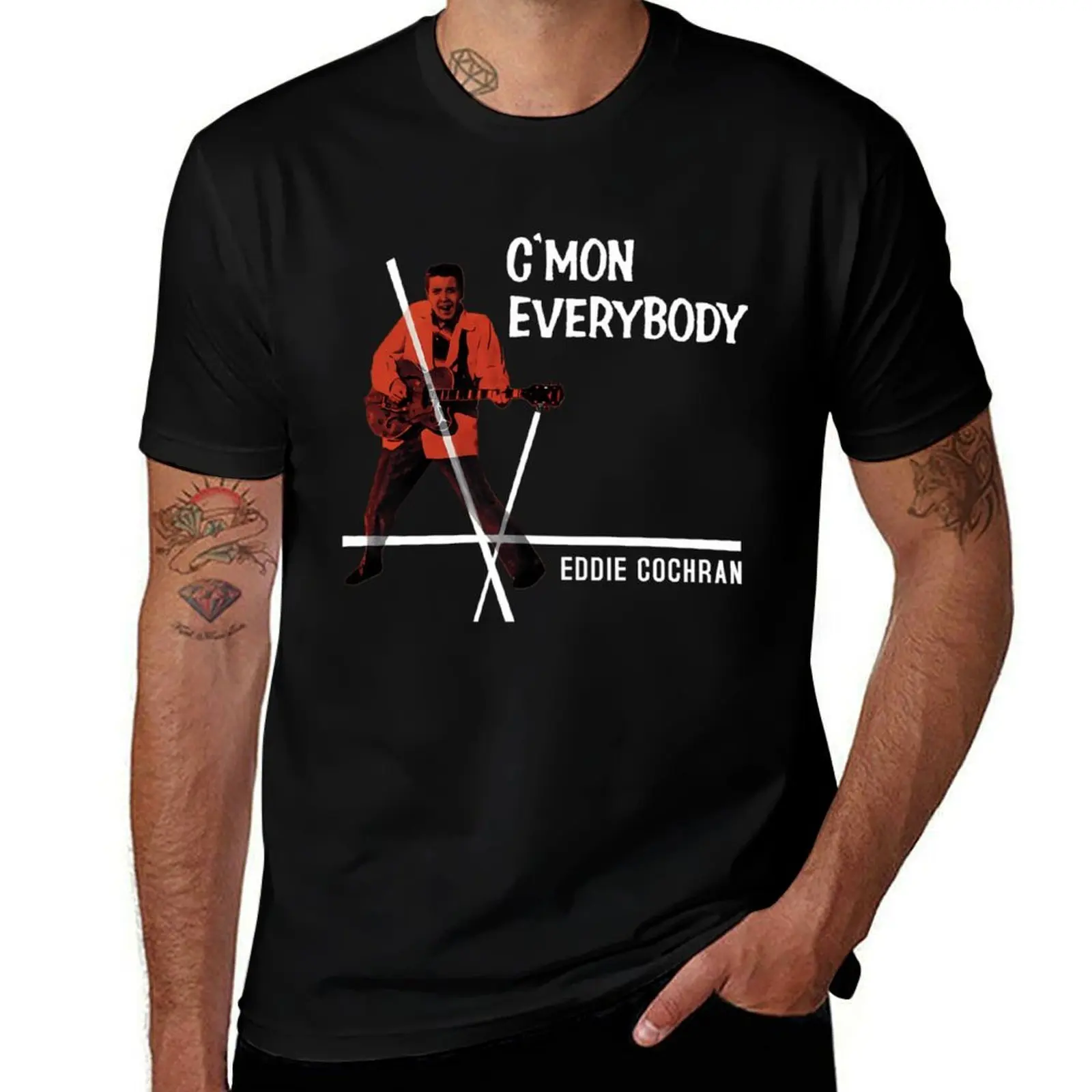 Eddie Cochran C MON EVERYBODY Album Cover T-Shirt Basic Crew Neck Short Sleeve Top
Eddie Cochran C MON EVERYBODY Album Cover T-Shirt Basic Crew Neck Short Sleeve Top